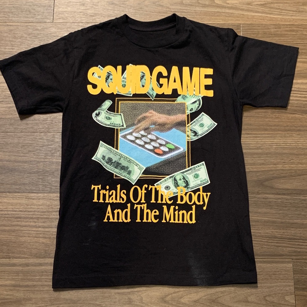 Black Squid Game Graphic T-Shirt - Trials Of The Body And The Mind